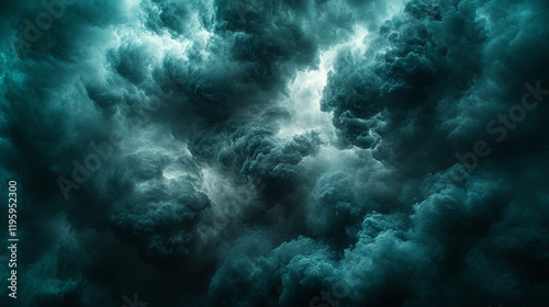 A dark storm cloud with a small silver lining  symbolizing hope amidst challenges  with blurred empty space on the side representing potential for change and a glimpse of optimism  