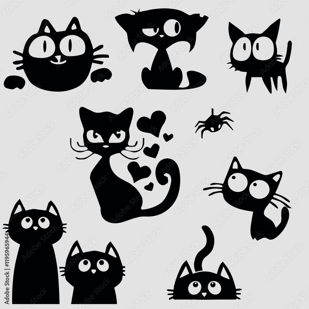 Cute cat Kawaii Design Pack