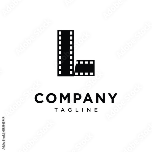 Letter L Film Logo Icon Vector