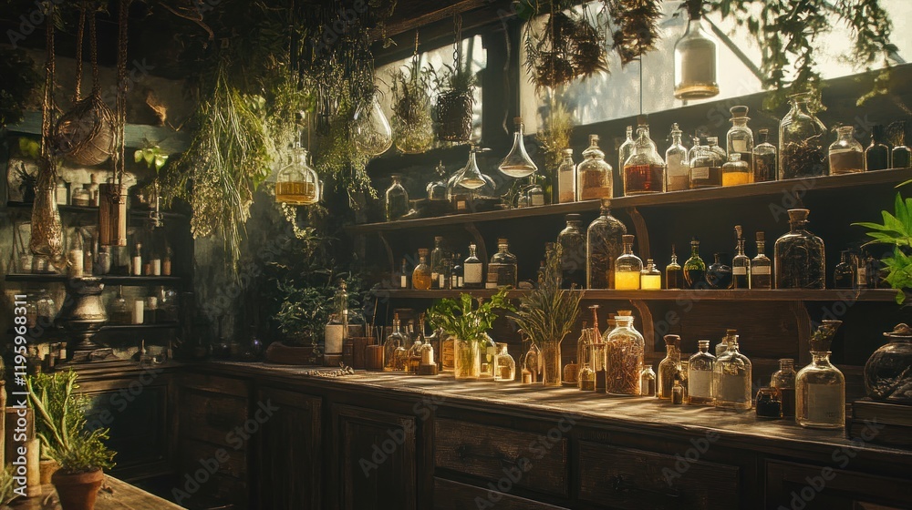 Mystical Alchemist's Workshop: A Realm of Herbs and Elixirs Mystical Alchemist's Workshop: A Realm of Herbs and Elixirs