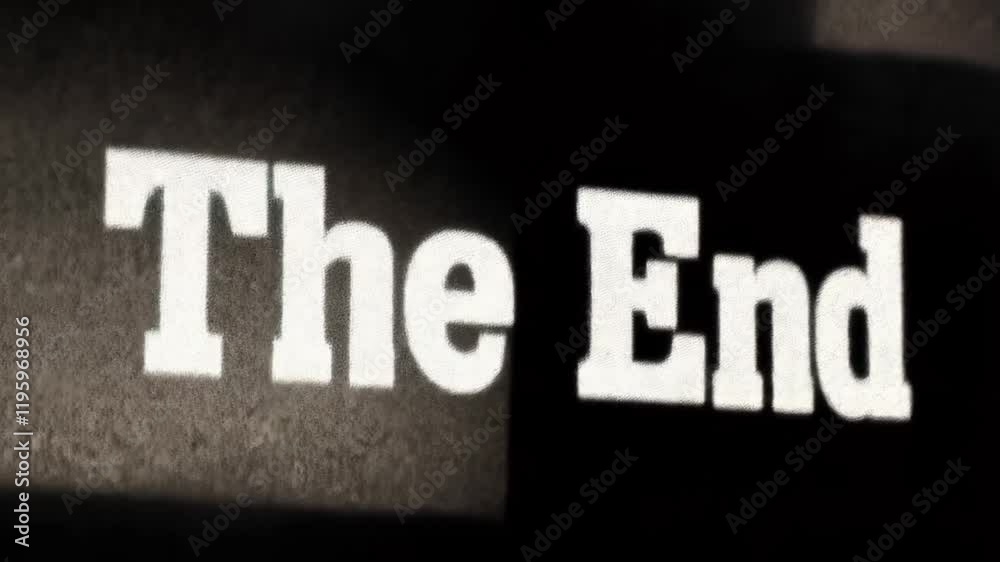 The End - Film Ending, Closing Frames Highlight Conclusion of a Creative Story With Impactful Visuals and Emotional Depth The End - Film Ending, Closing Frames Highlight Conclusion of a Creative Story With Impactful Visuals and Emotional Depth