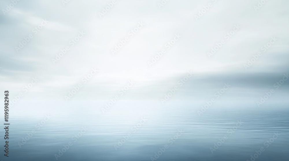 Fototapeta premium A cool misty morning gradient background.featuring soft grays and blues with mist effects.emphasizing tranquility and freshness.Ideal for wellness blogs, serene visuals, and calming designs