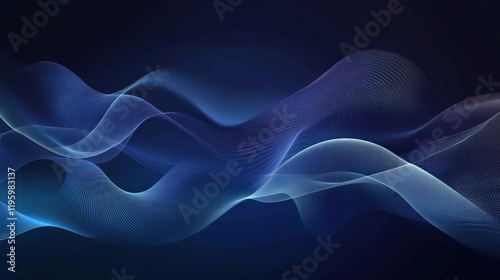 Abstract Blue Waves