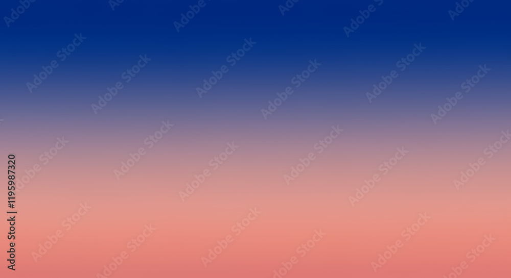 Naklejka premium Stunning Gradient Sky: Blue to Pink Sunset/Sunrise Color Blend