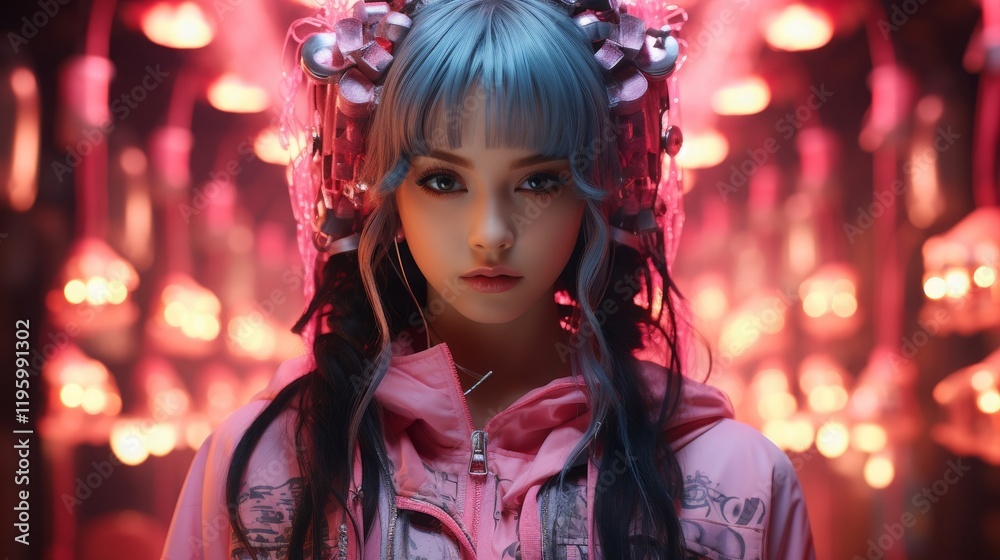 髪飾りをつけた美女ポートレート,Generative AI AI画像 髪飾りをつけた美女ポートレート,Generative AI AI画像