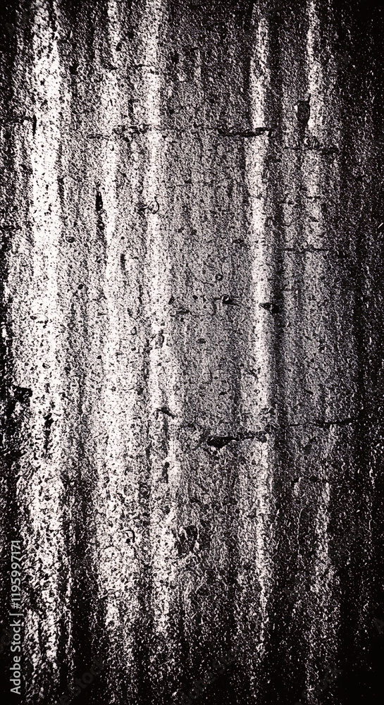 Fototapeta premium Abstract Black and White Grunge Texture with Vertical Streaks