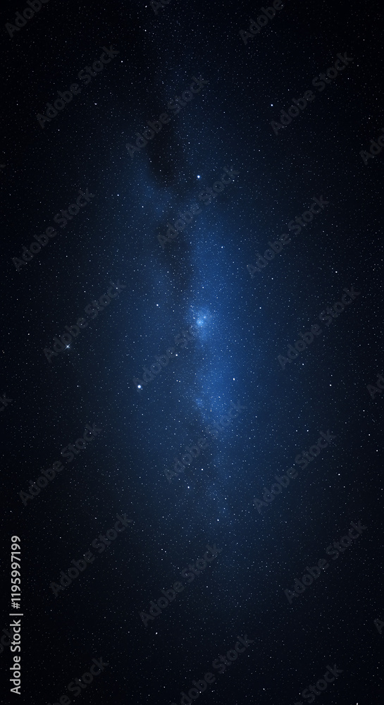 Fototapeta premium Stunning Night Sky Photography: Milky Way Galaxy in Deep Space