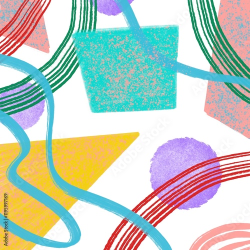 abstract colorful background, drawn banner, art, design
