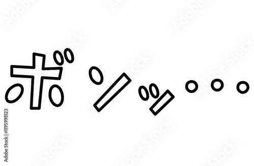 「ボソッ」書き文字ベクターイラスト 漫画 漫符 擬音語 擬態語 マーク 記号 アイコン