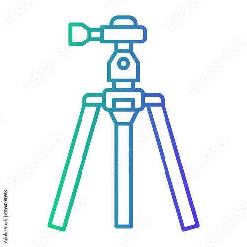 camera Line Gradient Icon