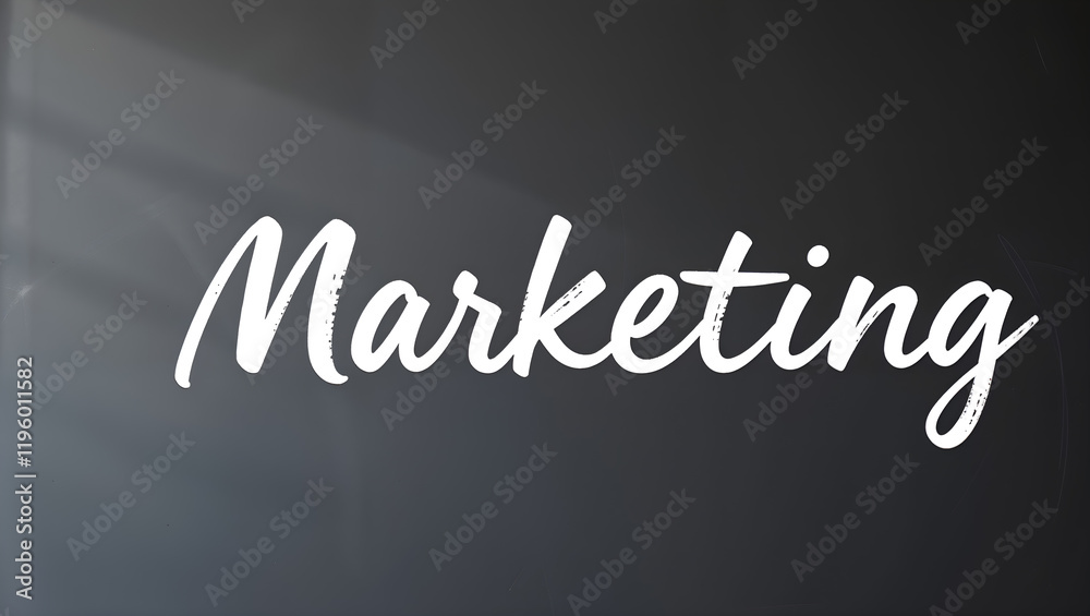 Obraz premium Sleek black marketing text with elegant white font, suitable for business branding projects. Generative AI