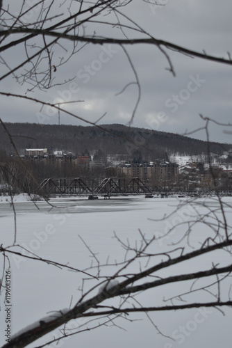 Obraz na płótnie Sherbrooke 14 Janvier 2025 w salonie