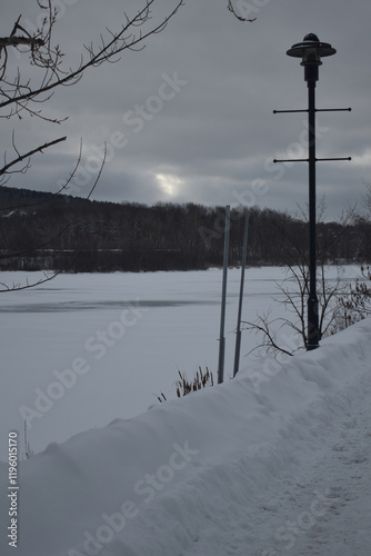 Obraz na płótnie Sherbrooke 14 Janvier 2025 w salonie