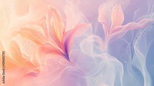 Pastel Flowers in Soft Dreamlike Swirls