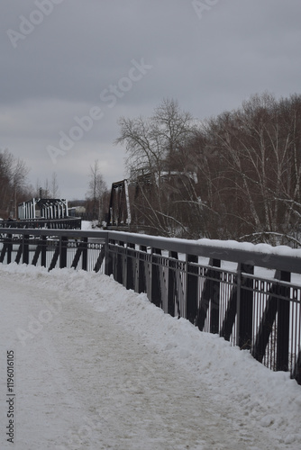 Obraz na płótnie Sherbrooke 14 Janvier 2025 w salonie