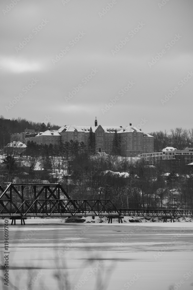 Sherbrooke 14 Janvier 2025 - N&B
