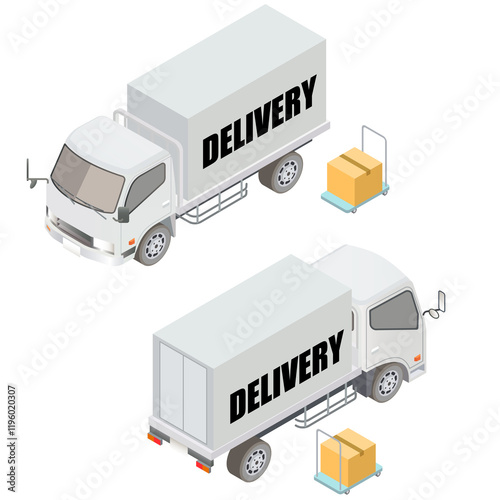 トラックと荷物セット
