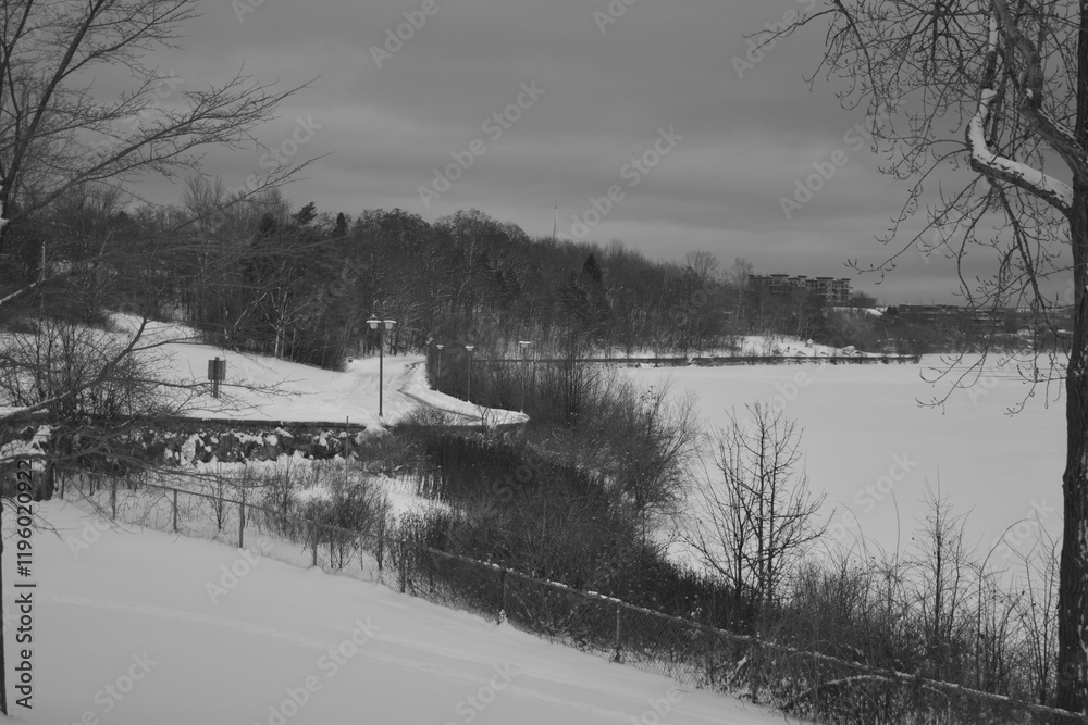 Sherbrooke 14 Janvier 2025 - N&B