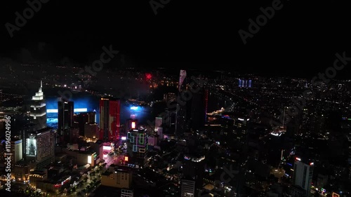 Wallpaper Mural Spectacular Fireworks Show in Ho Chi Minh City, Vietnam - A Global Attractio Torontodigital.ca