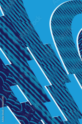 Abstract black taper shape dimension background
