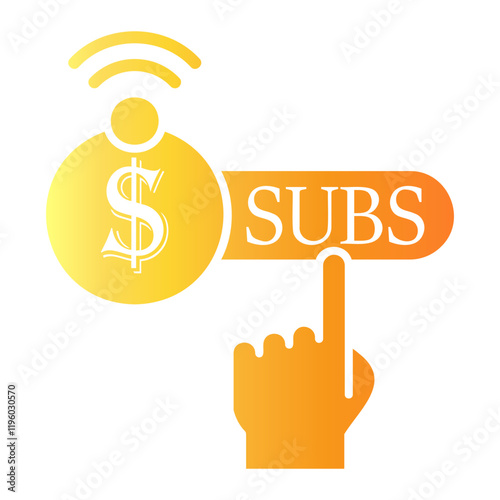 subscribe Gradient icon