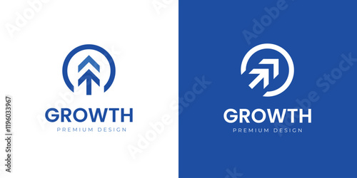 Arrow Growth up logo icon design. vector graphic moving arrow direction for marketing, logistics, financial logo template
