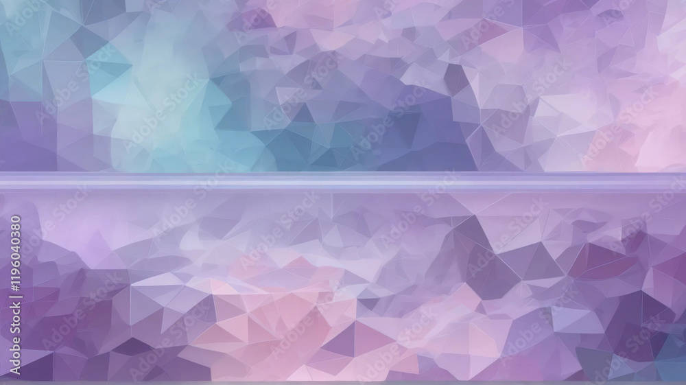 Obraz premium Abstract Geometric Illustration with Pastel Colors - Soft Gradient and Minimalist Design