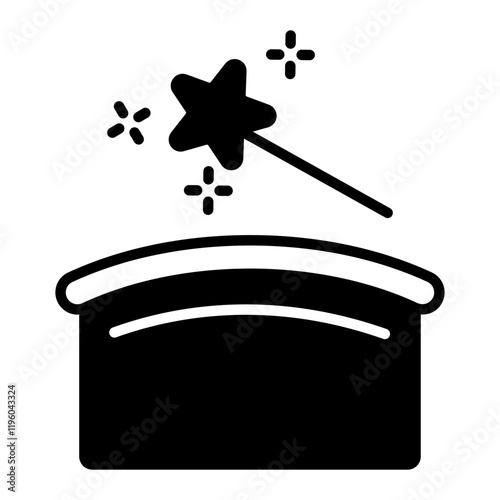 Magic Trick black icon