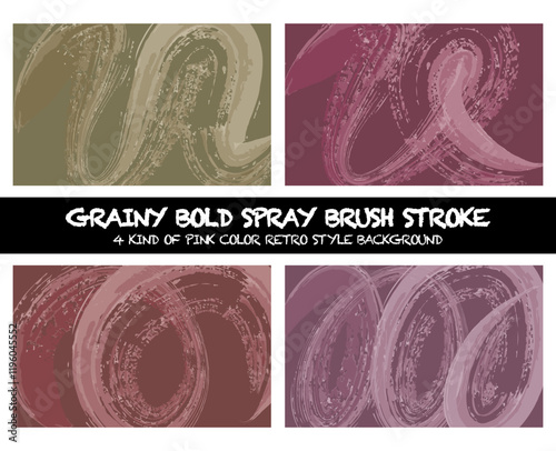 Set of thick Grainy blue bold brush stroke with spray texture. Grunge hand drawn distress damaged edge vintage template. Doodle brush strokes texture with small dots. Retro vector background.