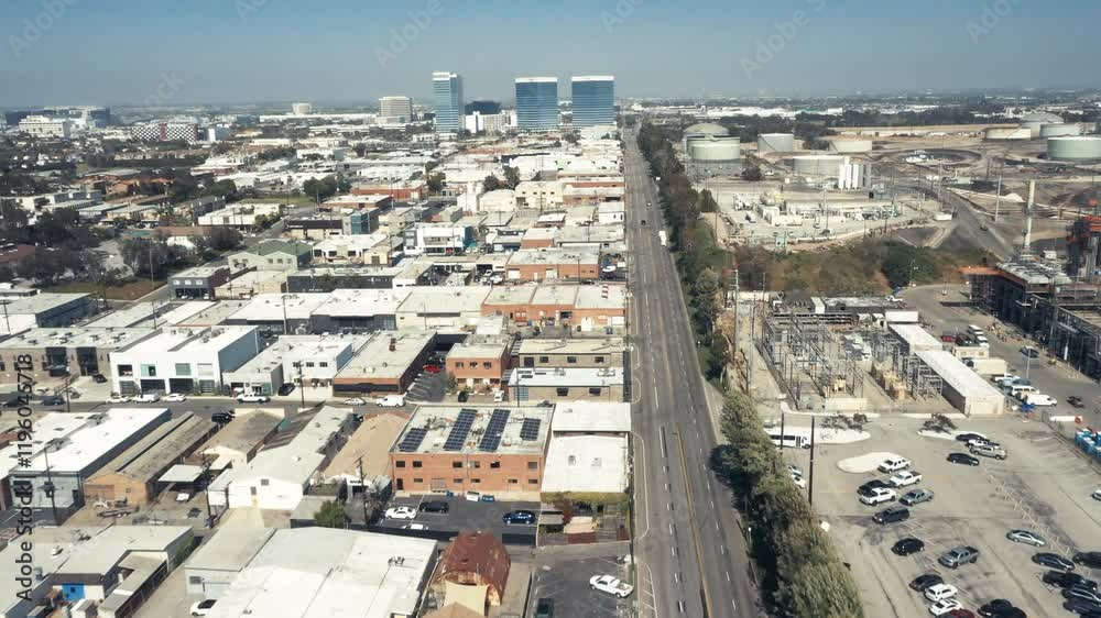4K drone video of LAX airport and its surrounding areas and cities 4K drone video of LAX airport and its surrounding areas and cities