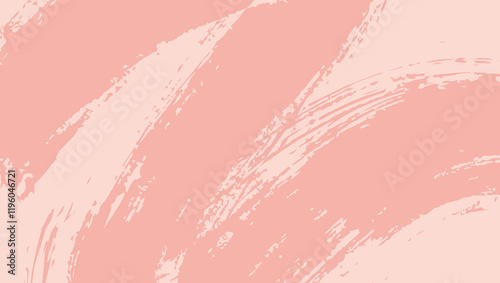 Thick Grainy pink bold brush stroke with spray texture. Grunge hand drawn distress damaged edge vintage template. Doodle brush strokes texture with small dots. Retro vector background for posters.