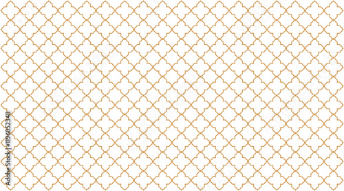 Moroccan quatrefoil geometric seamless pattern. Element for background. Islamic and Arabian culture ornaments.