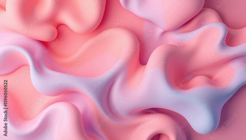 Obraz premium Abstract Pink and Purple Liquid Swirls Abstract Art