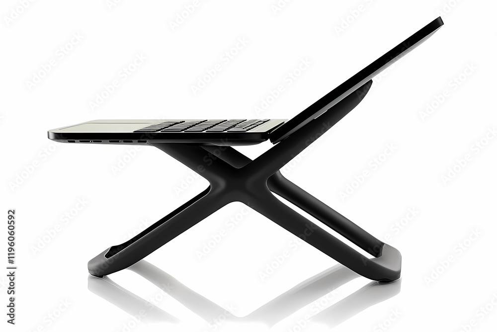 Modern X-Shaped Laptop Stand for Elevated Work Modern X-Shaped Laptop Stand for Elevated Work