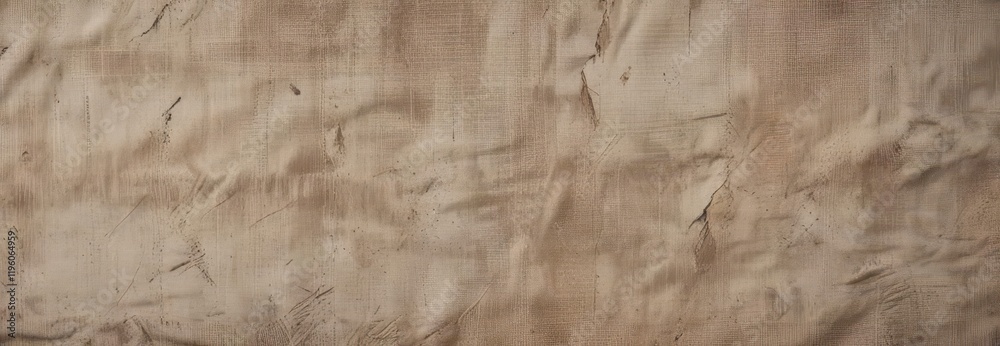 Obraz premium Distressed handmade halftone fabric texture with muted earthy tones and organic feel, texture, woven, rustic