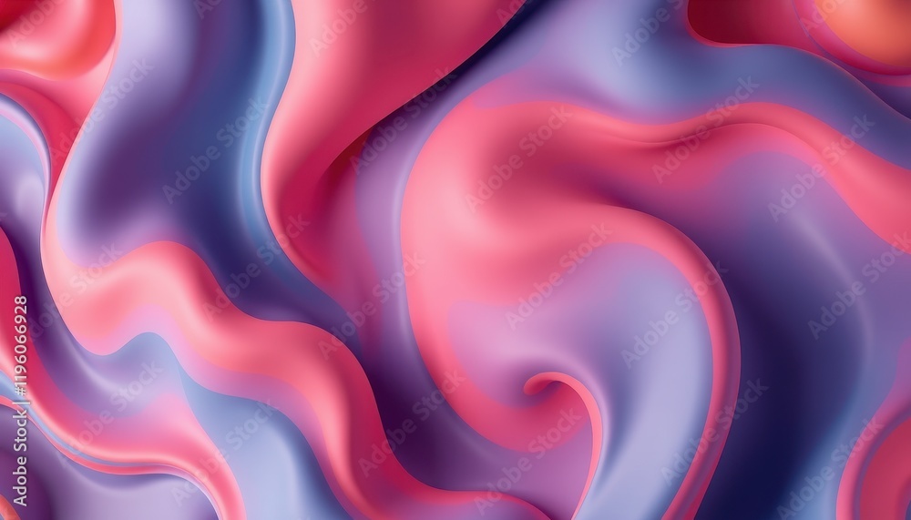 Obraz premium Abstract Pink and Purple Swirling Fluid Design