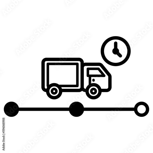 택배 배송 지연 아이콘