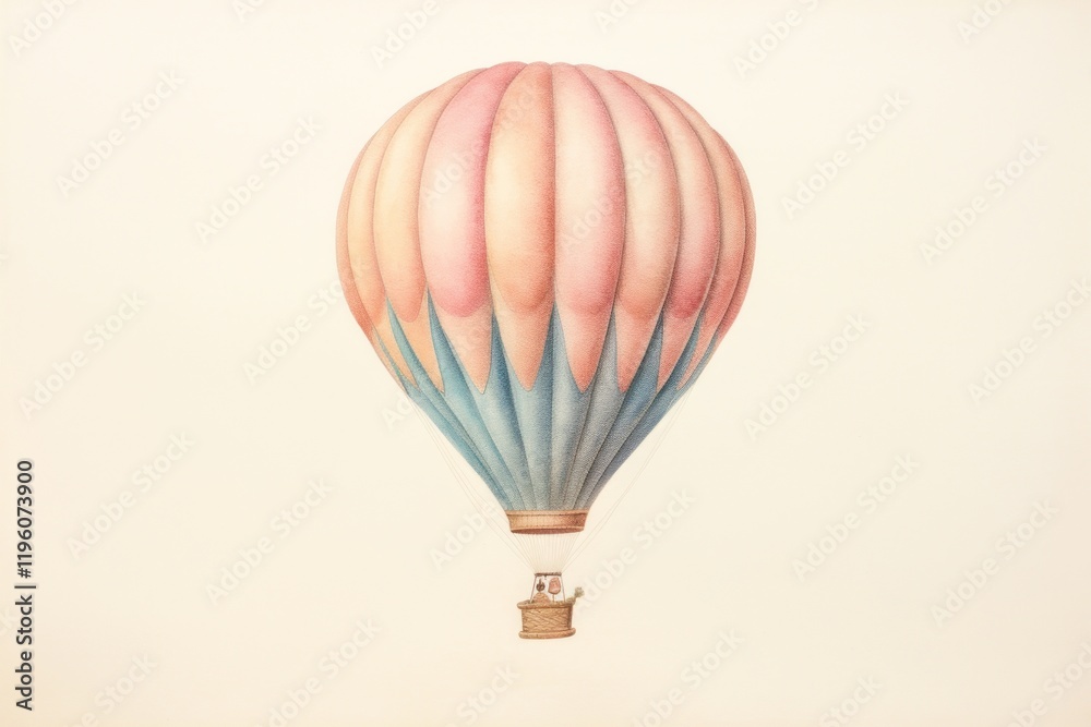 Fototapeta premium Balloon balloon aircraft vehicle.