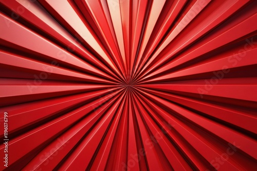 Vibrant red radiating lines, glossy texture. Perfect for backgrounds, design, and energy themes.