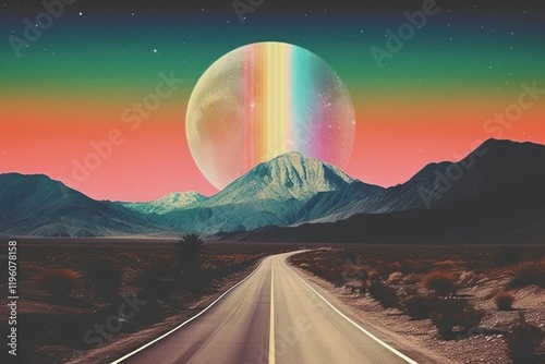 PNG Highway road landscape astronomy.