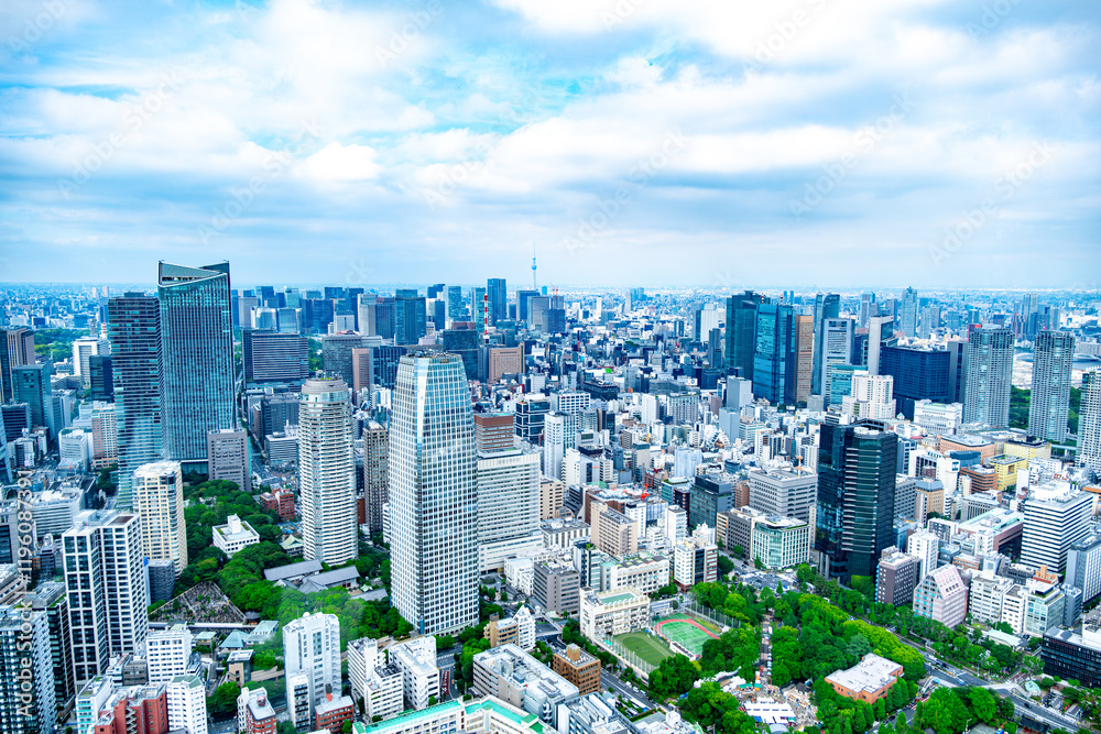 Fototapeta premium 【#東京】東京タワーから観た街並み