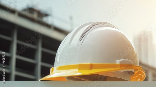 Construction helmets in different colors, representing the diversity and safety gear used by workers on job sites.