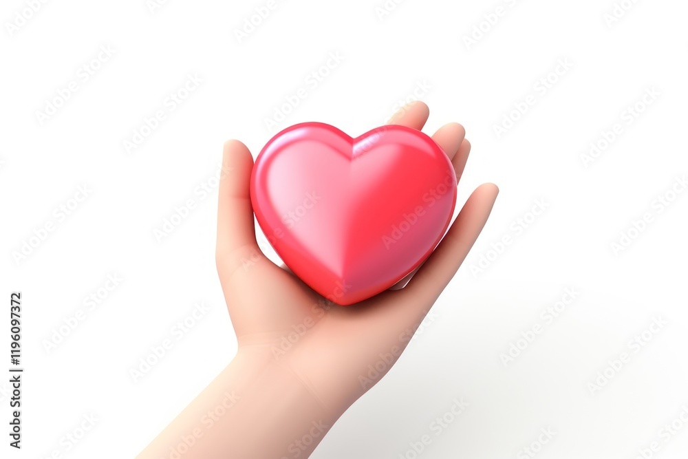 Fototapeta premium Heart accessory romance holding.