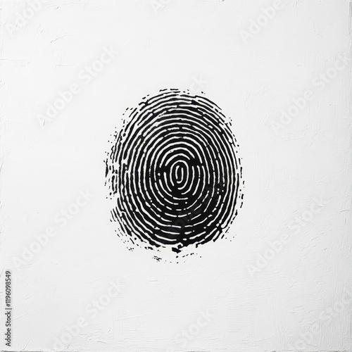 Close-up of a black fingerprint on white background. (1)