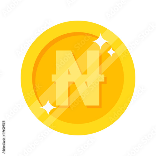 Free Download A gold coin icon vector with sparkling details, ideal for representing world currency coins in finance, gaming, or digital applications - GFXLoad