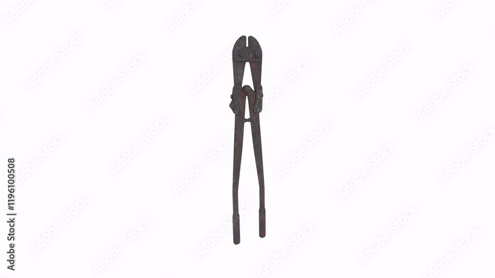 Detailed 3d rendering of a heavy-duty pair of pliers in a studio environment Detailed 3d rendering of a heavy-duty pair of pliers in a studio environment