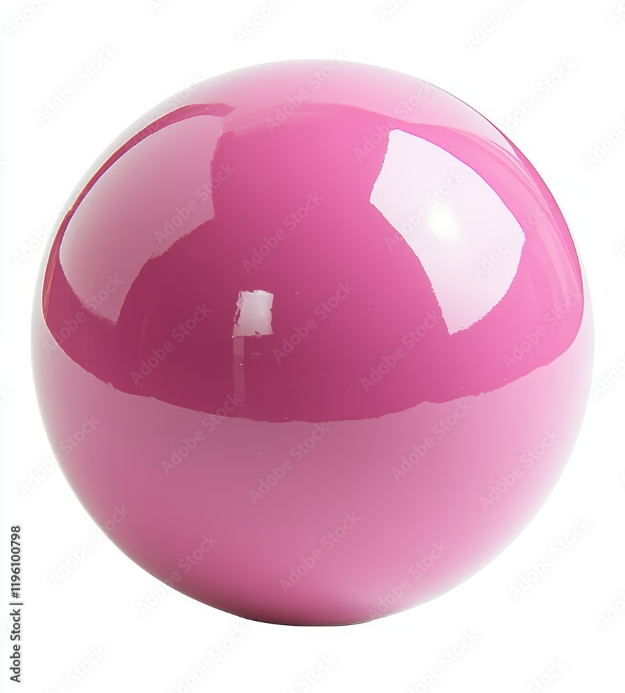 Shiny pink sphere isolated on white background. Shiny pink sphere isolated on white background.