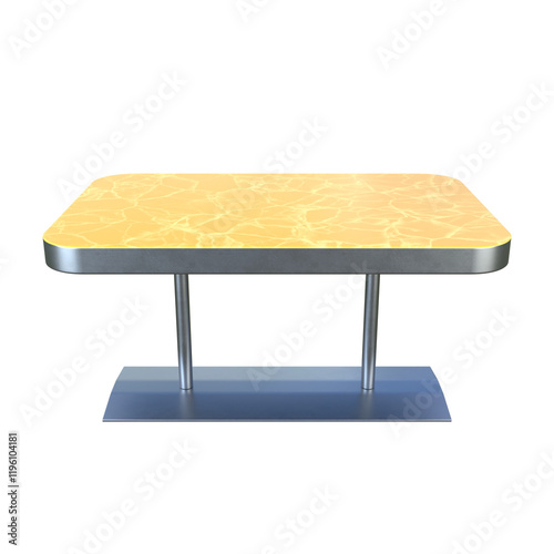 Diner Table isolated on white
