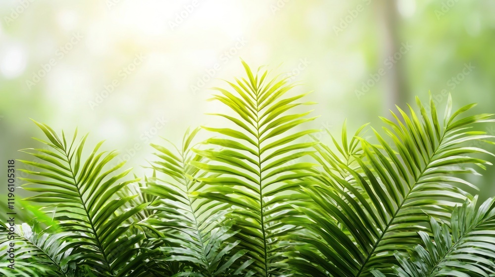 Fototapeta premium Lush Green Fern Leaves