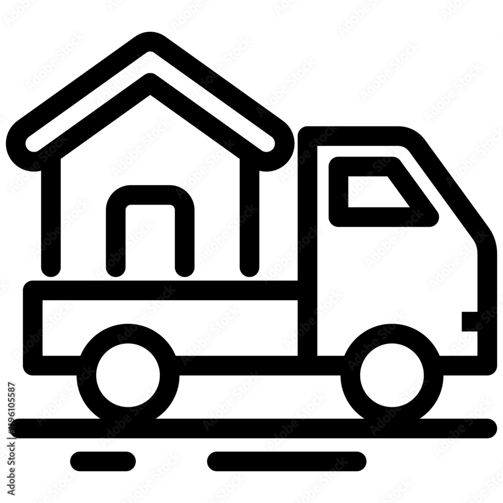 Moving Truck Icon Moving Truck Icon